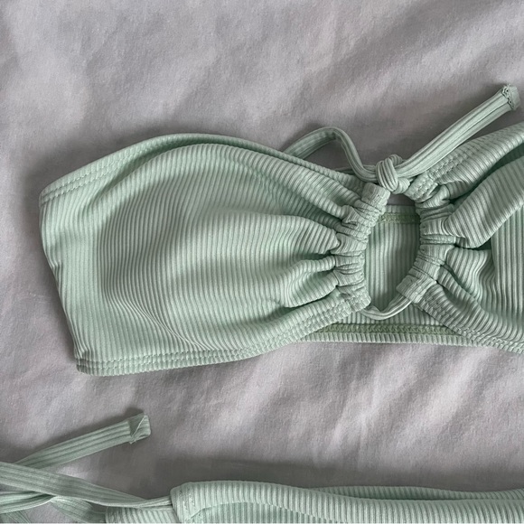 SHEIN Light Green Swimsuit Bikini Set - Picture 2 of 3